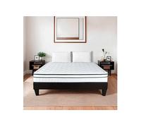 Ensemble BARTOLDI 160x200 cm - Matelas Ressorts ensachés + Sommier Bois