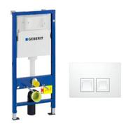 Ensemble bati-support Geberit Duofix UP100 + reservoir pour WC 112 cm + Plaque DELTA50 (458.103.00.1-1)