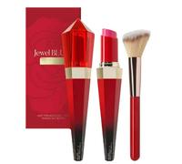 Ensemble bâton de blush crème avec pinceau, design bijou au fini modulable. Blush maquillage ultra doux et facile à estomper. Blush polyvalent pour le quotidien et les voyages. (#3)