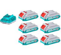 Ensemble batterie et chargeur TOTAL, 20 V Li-ion, 2000 mAh, industriel TFBCLI2062