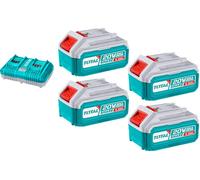 Ensemble batterie et chargeur TOTAL, 20 V Li-ion, 4000 mAh, industriel TFBCLI20244