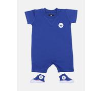 Ensemble Bébé 2 Pièces Avec Body Manches Courtes Et Chaussettes Assorties Bleu 0/3M(50/60)