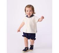 Ensemble bébé 2 pièces en coton, tee-shirt à col marin Petit Bateau - multicouleur - Taille 36 mois 36M multicouleur