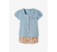 Ensemble bébé blouse et short fleuri double stone 3M(60CM)