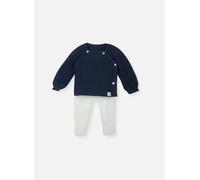 Ensemble bébé brassière + pantalon marine/écru 3M(60CM)
