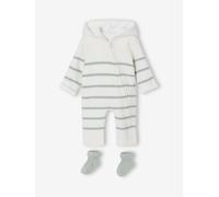 Ensemble bébé combinaison + chaussettes coffret cadeau naissance vert sauge 6M(67CM)