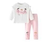 Ensemble Bébé Fille Vêtement Bébé Fille Hiver - Ensemble 2 Pièces Fille Haut Manches Longues et Pantalon Confortable Tenue Jeu Dessin Animé Automne Hiver Casual vêtements de Tous Les Jours