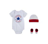 Ensemble bébé garçon CONVERSE Classic CTP bonnet + body + chaussons rouge/blanc 6-12 mois 6-12 mois