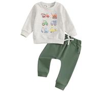Ensemble Bebe Garçon Sweat Shirt À Manches Longues + Pantalon De Sport Baby Garcon Décontractés Sport Tenue Vetement Bebe Garçon Printemps Automne