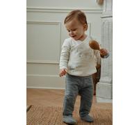 Ensemble Bébé Gilet En Velours Et Pantalon En Coton Matelassé Rêverie Bleu 6M(67CM)
