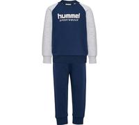 Hummel Survêtement bébé Mini Reg – bleu foncé / gris chiné / blanc – Taille 86