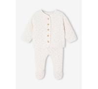 Ensemble bébé matelassé rose 6M(67CM)