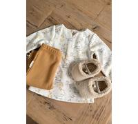 Ensemble bébé robe et legging en molleton emilie ocre 24M(86CM)