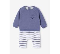 Ensemble bébé sweat et pantalon bleu chiné 3M(60CM)