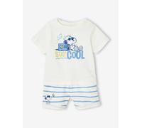 Ensemble bébé t-shirt et short Snoopy rayé bleu 36M(97CM)