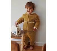 Ensemble bébé veste et pantalon en sherpa lamascotte camel 1M(54CM)