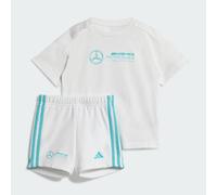 ENSEMBLE BÉBÉS MANCHES COURTES ADN MERCEDES - AMG PETRONAS FORMULA ONE TEAM White / Semi Mint Rush 0-3M