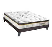 LITERIE - Ensemble BELLECOUR 3.0 140x200 cm - Matelas Ressorts ensachés + Sommier Bois