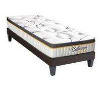 LITERIE - Ensemble BELLECOUR 3.0 90x200 cm - Matelas Ressorts ensachés + Sommier Bois