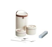 Ensemble bento en acier inoxydable de qualité supérieure, 4 compartiments, passe à induction et au lave-vaisselle, convivial pour la préparation des repas en acier inoxydable