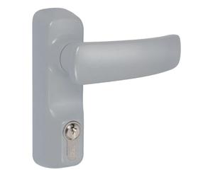 Ensemble béquille cylindre grand modèle ISEO anti-vandalisme - Gris - 94011003T