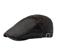 Ensemble béret classique et casquette plate for homme, 2 pièces, couvre-chef d'inspiration vintage, résistant à l'eau, coupe-vent, style gangster rétro, for événements urbains en plein air(Black_2pcs)