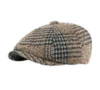Ensemble béret classique et casquette plate for homme, 2 pièces, couvre-chef d'inspiration vintage, résistant à l'eau, coupe-vent, style gangster rétro, for événements urbains en plein air(A_2pcs)