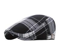 Ensemble béret classique et casquette plate for homme, 2 pièces, couvre-chef d'inspiration vintage, résistant à l'eau, coupe-vent, style gangster rétro, for événements urbains en plein air(Black_2pcs)