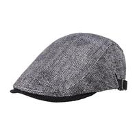 Ensemble béret classique et casquette plate for homme 55-59 cm, couvre-chef d'inspiration vintage, résistant à l'eau, coupe-vent, style gangster rétro, for événements urbains et extérieurs(Style1_Head
