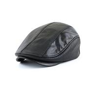 Ensemble béret classique et casquette plate for homme 55-60 cm, couvre-chef d'inspiration vintage, résistant à l'eau, coupe-vent, style gangster rétro, for événements urbains et extérieurs(Black_Head