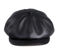 Ensemble béret classique et casquette plate for homme 57-60 cm, couvre-chef d'inspiration vintage, résistant à l'eau, coupe-vent, style gangster rétro, for événements urbains en plein air(Black_L 55-5