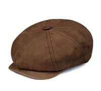 Ensemble béret classique et casquette plate for homme 57-60 cm, couvre-chef d'inspiration vintage, résistant à l'eau, coupe-vent, style gangster rétro, for événements urbains en plein air(Orange_XXL 5