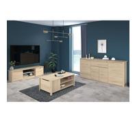 Ensemble BETTY - Buffet & Meuble TV & Table Basse - Chêne Dakota