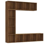 Ensemble Bibliothèque - mango - 3 pcs - Chêne marron - 180x30x180cm M2054