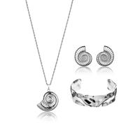 Ensemble bijoux femme Amelia Parker AquaNest (x3) ArgentÃ© 45/6 cm