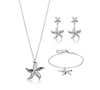 Ensemble bijoux femme Amelia Parker Marela (x3) ArgentÃ© 45/6 cm