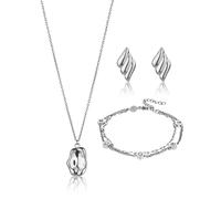Ensemble bijoux femme Amelia Parker WaterLoom (x3) ArgentÃ© 45/6 cm