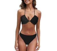 Ensemble Bikini pour Femmes Ensembles Deux Pièces Sexy Bikini Set Ensemble Élégante Maillots Triangle Réglable Bra Push Up Gainant Bustier Vêtements De Plage Swimwear Été Plage Océan Surf