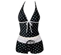 Ensemble bikini vintage 2 pièces Y2K Coquette Cutecore Grunge Polka, 08, XL