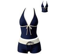 Ensemble bikini vintage 2 pièces Y2K Coquette Cutecore Grunge Polka, 11, M