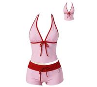 Ensemble bikini vintage 2 pièces Y2K Coquette Cutecore Grunge Polka, 12, S