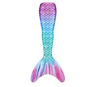 Ensemble bikinis 3 pièces pour filles et enfants - Costume de princesse avec paillettes de l'océan - Couverture de bain pour enfants - Costume aquatique brillant pour filles de 4 à 13 ans