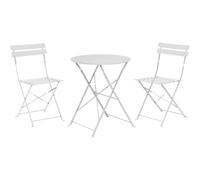 Ensemble Bistro 3 Pièces Finition Mate - Gris Clair