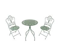 AXI Ensemble bistrot Marilou – Table + 2 chaises, extérieur vert pastel, mosaïque, style romantique