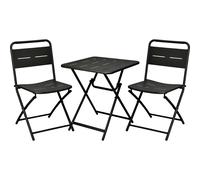 Ensemble Bistrot 3 pièces mat - Noir