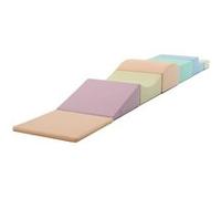 IGLU Soft Play – Ensemble 7 blocs mousse Explorer – Mousse Firm Step, Cuir végan – Pastel clair
