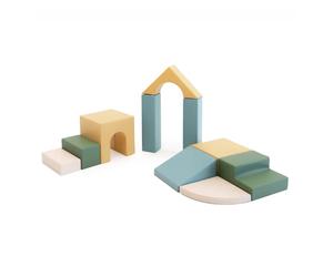 Ensemble blocs créatif vert - bleu - jaune