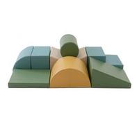 IGLU Soft Play 8 XL Blocs de Construction en Mousse Jouets éducatifs Modules de Motricité (Pastel Sea)