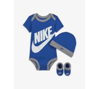 Ensemble body+chaussettes+bonnet avec logo bébé fille Nike Futura Bleu 6/12 mois Female