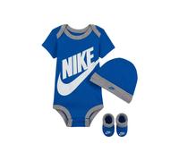 Ensemble body+chaussettes+bonnet avec logo bébé garçon Nike Futura Bleu 0/6 mois